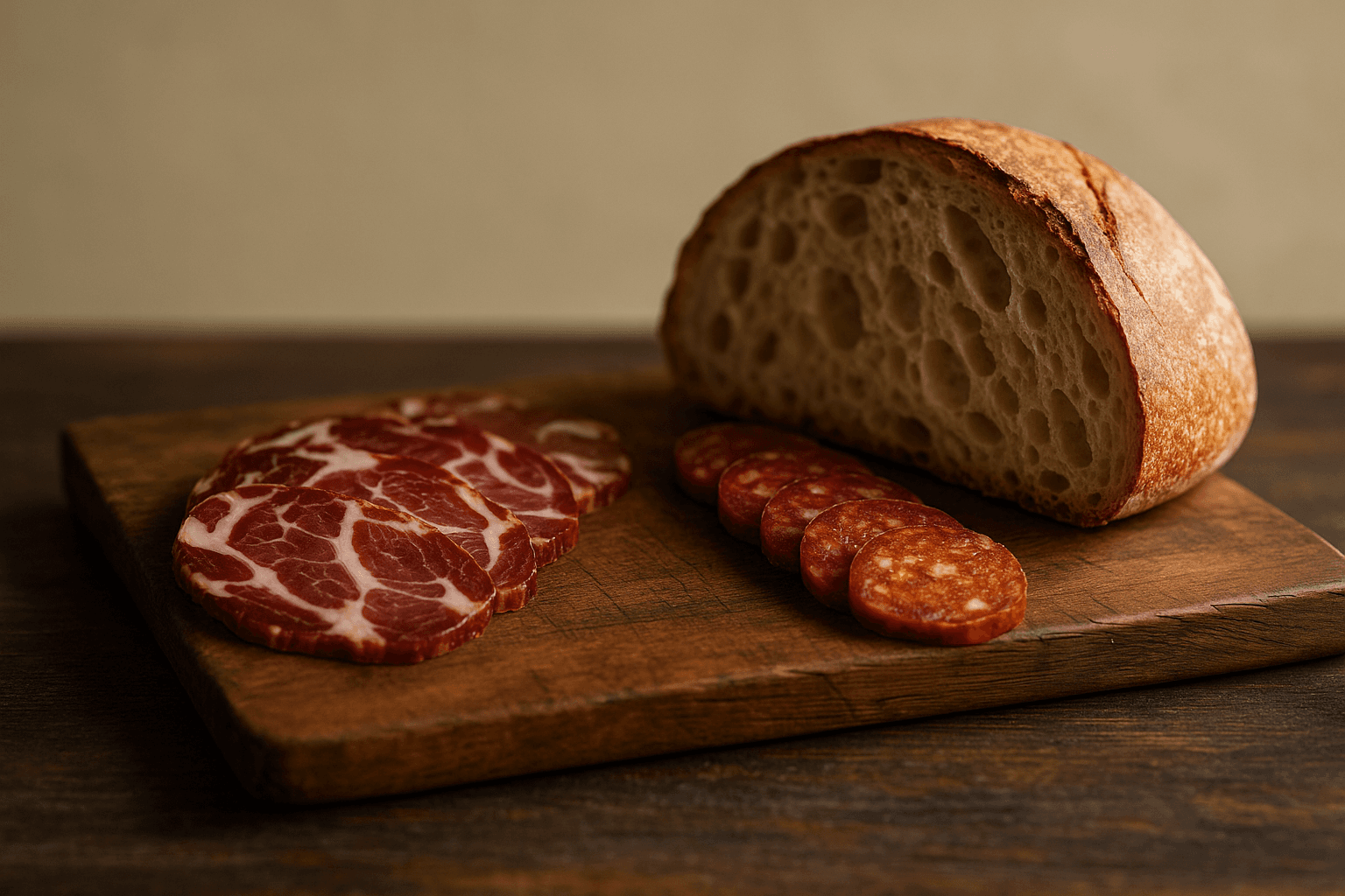 Picadas artesanales en Argentina sobre tabla de madera